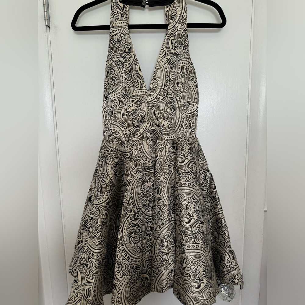 Bebe gold and black dress